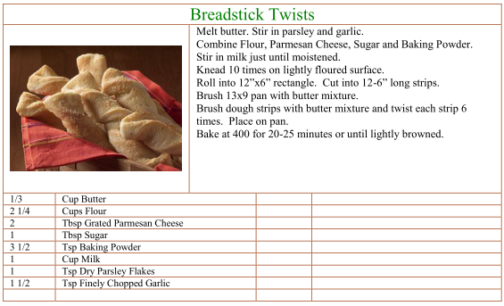 Breadstick Twists