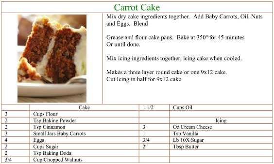 Carrot Cake