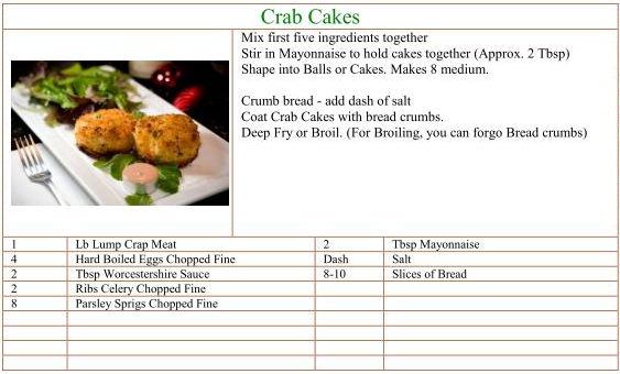 Crab Cakes Recipe