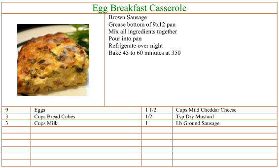 Egg Breakfast Casserole