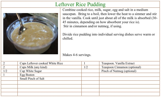 Rice Pudding