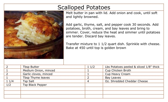 Scalloped Potatoes